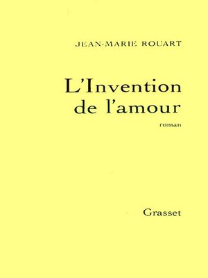 cover image of L'invention de l'amour